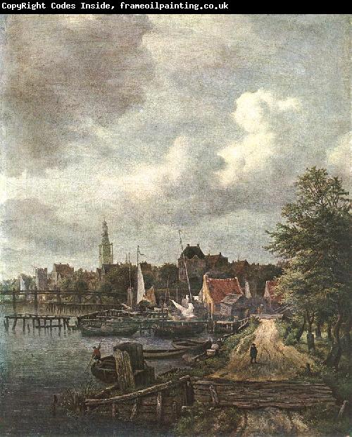 RUISDAEL, Jacob Isaackszon van View of Amsterdam  dh